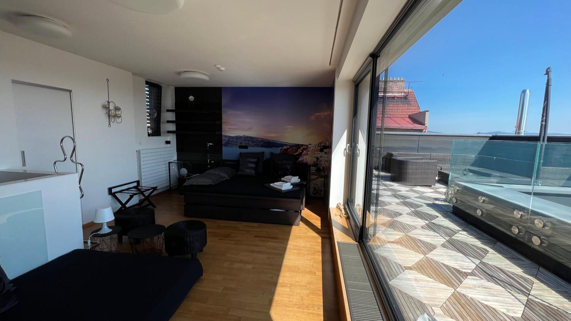 Apartman Se Saunou A Terasou S Vyhledem Na Brno Zewnętrze zdjęcie