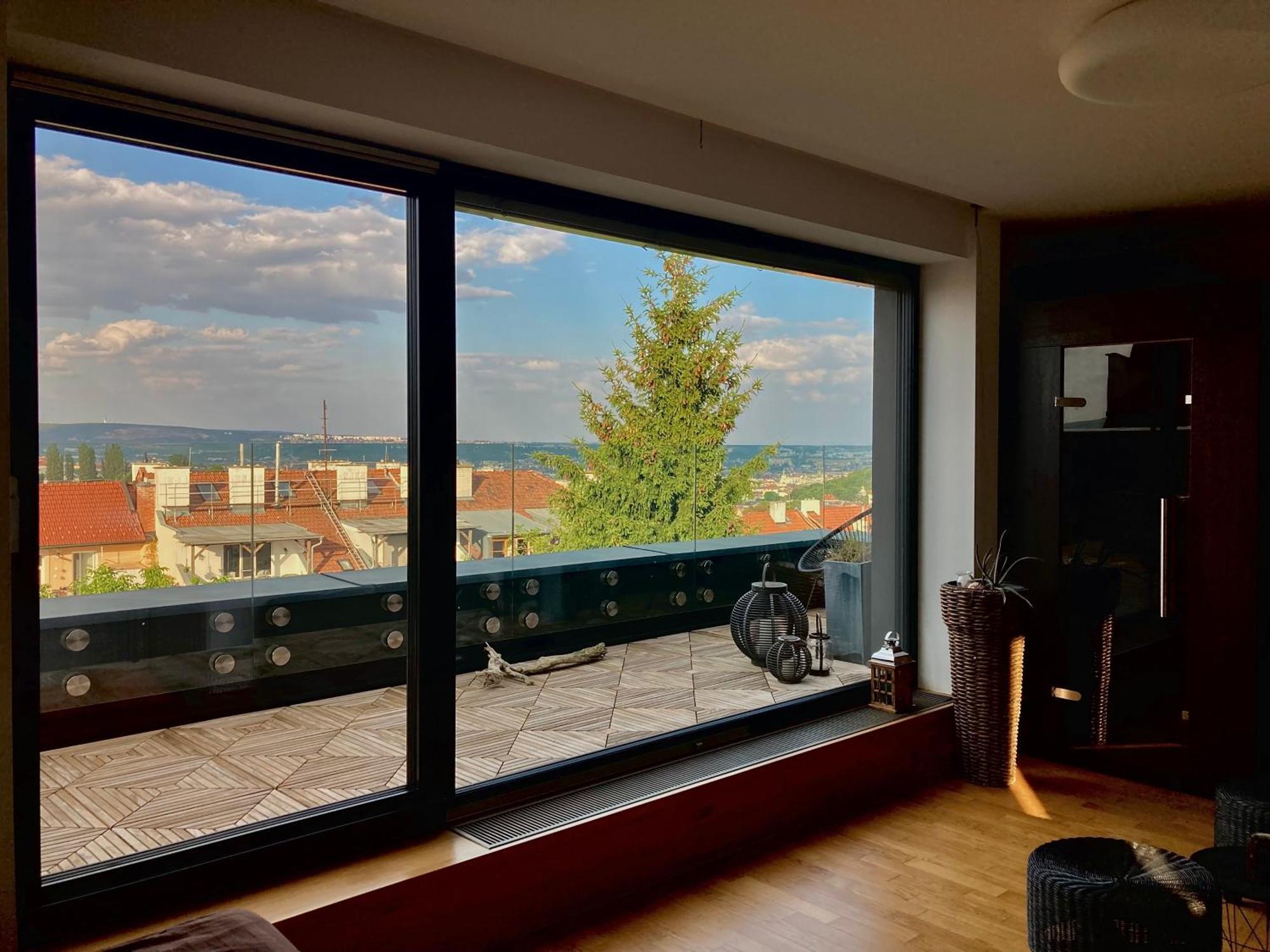 Apartman Se Saunou A Terasou S Vyhledem Na Brno Zewnętrze zdjęcie