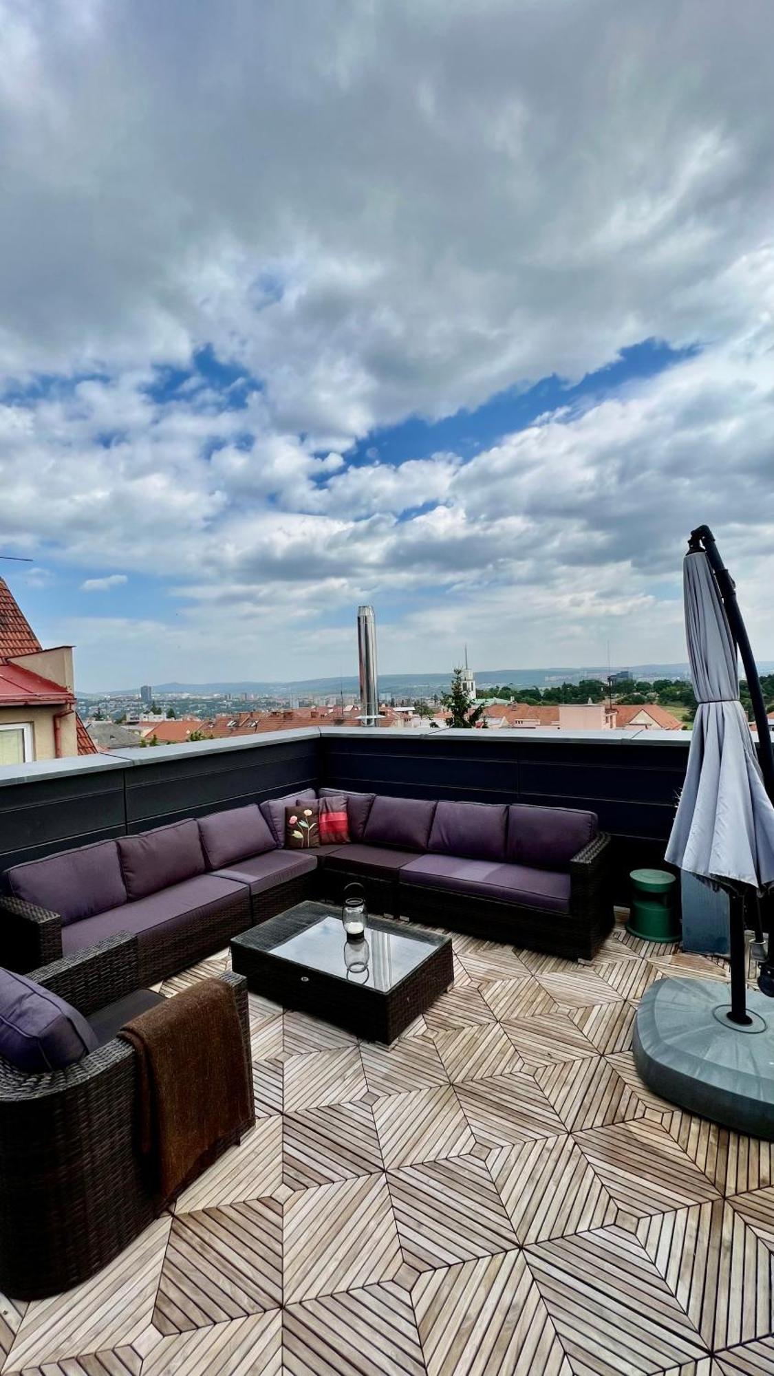 Apartman Se Saunou A Terasou S Vyhledem Na Brno Zewnętrze zdjęcie