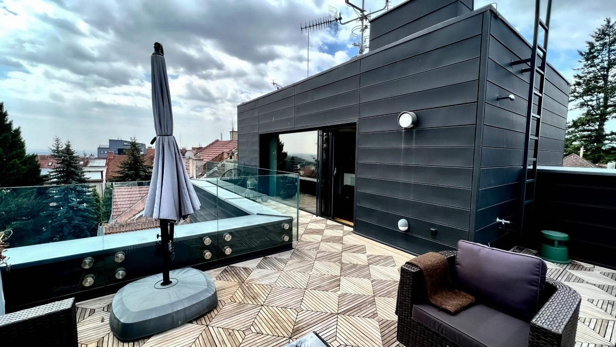 Apartman Se Saunou A Terasou S Vyhledem Na Brno Zewnętrze zdjęcie