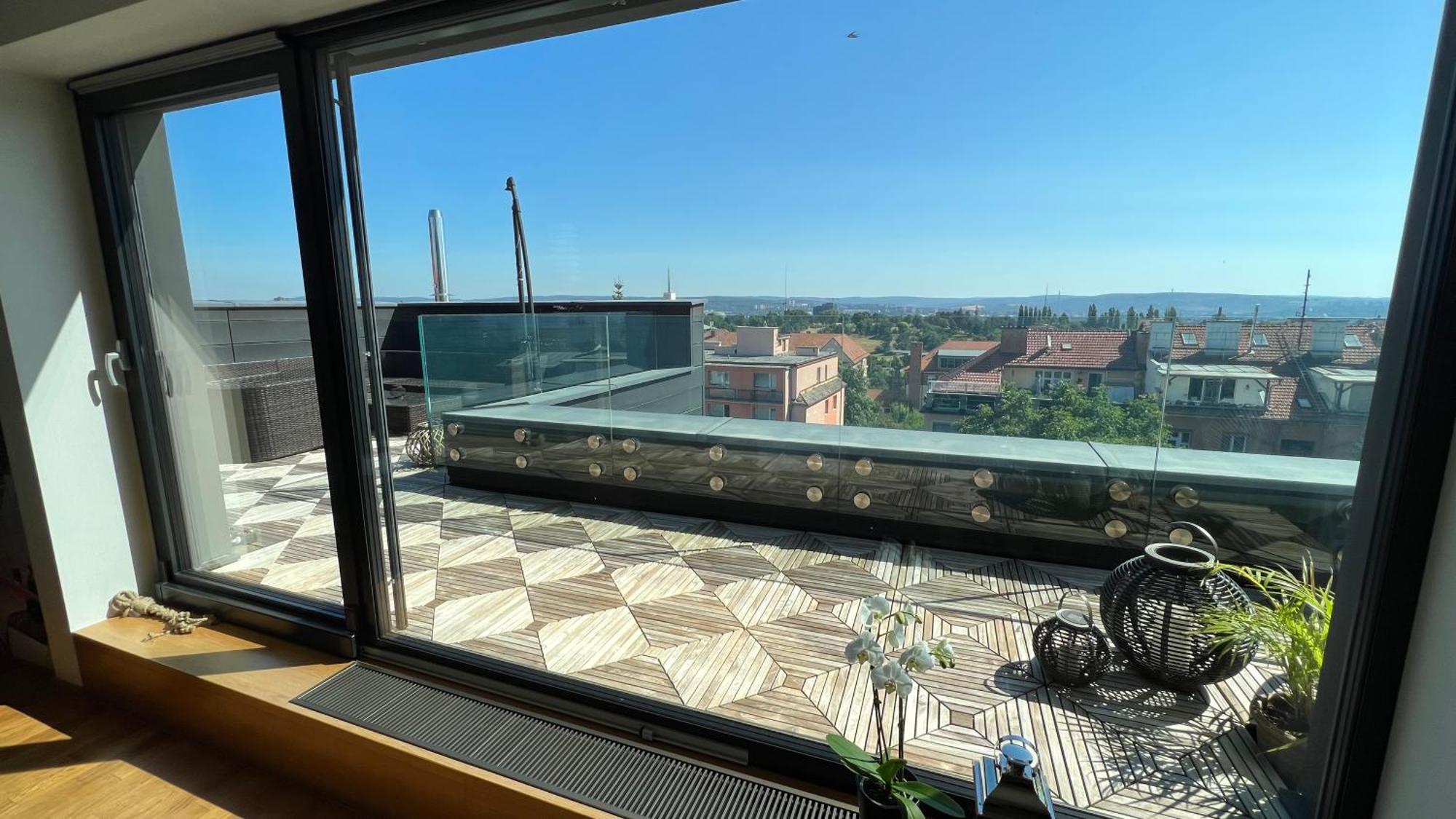 Apartman Se Saunou A Terasou S Vyhledem Na Brno Zewnętrze zdjęcie